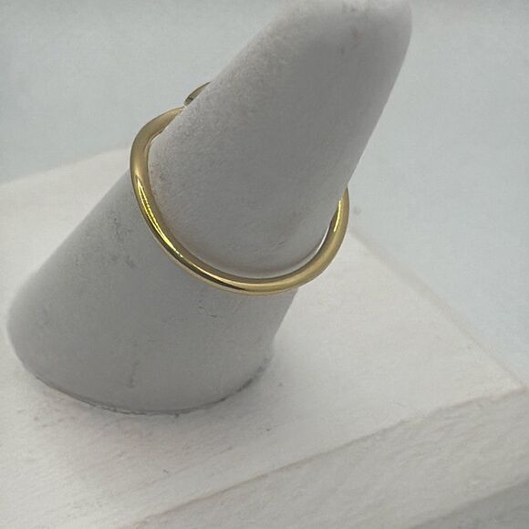 Brand New!! Size 6 Titanium plated wave ring - Picture 2 of 3